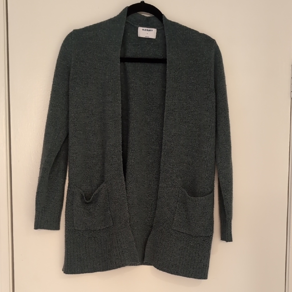 Old Navy | Cozy Green Or Brown Open-Front Sweater